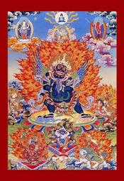 佛畫佛像唐卡 結緣西藏密宗護法獅面空行母畫像掛畫唐卡獅面佛母圖佛像相紙塑封 歷史價格詳細信息