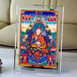 蓮花生蓮師唐卡畫像客廳玄關鎮宅 西藏式密宗佛像掛畫 大號120cm【幸福優品】 歷史價格詳細信息