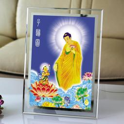 佛畫佛像唐卡 阿彌陀佛子歸圖畫像 佛像畫 佛祖如來 相紙打印雙面塑封擺臺 歷史價格詳細信息