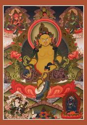 佛畫佛像唐卡 佛教黃財神心咒咒輪圖片 相紙打印雙面塑封 密宗畫像相框擺臺 歷史價格詳細信息