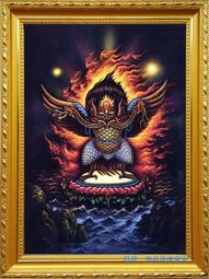 大鵬金翅鳥圖片 相紙塑封 畫像 佛像畫 藏傳密宗 唐卡 結緣 唐卡 佛畫 歷史價格詳細信息