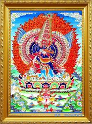 結緣佛像畫像密宗勝降三世明王畫像唐卡水晶擺工藝品可供奉（唐先生） 歷史價格詳細信息
