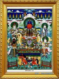 佛教畫像道教伽藍菩薩關老爺關公關羽畫像帶框金色相框掛畫桌擺臺 唐卡 佛畫 歷史價格詳細信息