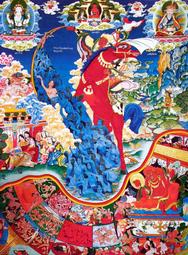 佛畫佛像唐卡 仲唐之地獄大圓滿圖片 格薩爾王畫像 密宗唐卡結緣 相紙塑封 歷史價格詳細信息