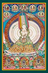 佛畫佛像唐卡 大白傘蓋佛母水晶玻璃相框擺臺相片可塑封6 7寸 A5a4密宗唐卡相片 歷史價格詳細信息