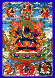 佛畫佛像唐卡 開光密集金剛畫像密聚金剛佛像畫西藏密宗唐卡黃教格魯派本尊 歷史價格詳細信息