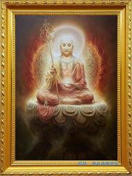 佛畫佛像唐卡 地藏菩薩畫像1 地藏王菩薩佛像畫 相紙塑封 佛菩薩相框擺臺 歷史價格詳細信息
