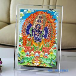 佛畫佛像唐卡 文殊菩薩威猛忿怒相圖片 相紙打印雙面塑封 密宗 唐卡 佛像畫擺臺 價格比較,價格查詢,歷史價格詳細信息
