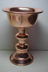 紫晶宮**紫銅酥油燈12.5*18公分**量大可談 歷史價格詳細信息