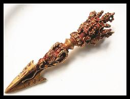 【雅之賞|藏傳|佛教文物】特賣* 尼泊爾 純手工紫銅 降魔杵 普巴杵 金剛杵 護身避邪 (14cm)~A361 價格比較,價格查詢,歷史價格詳細信息