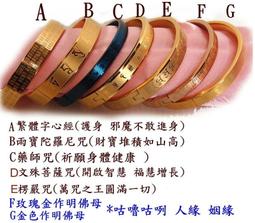 [唐古拉佛教文物]鍺鈦金手鐲(七佛滅罪真言/百字明咒/般若心經3款選)香港寺院開光 歷史價格詳細信息