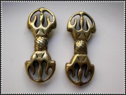 古銅佛教法器金剛杵金剛厥降魔杵一對銅鑄老包漿精美收藏法器 歷史價格詳細信息