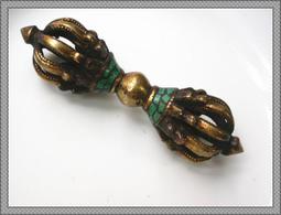 純銅九股金剛杵【SQ5957】剛杵擺件藏傳佛經用品黃銅復古九股金剛橛降魔金剛杵法器工藝品 歷史價格詳細信息