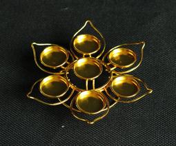 紫晶宮***高級不銹鋼四吋蓮花酥油燈座1對***品質保證價格便宜 歷史價格詳細信息