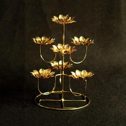 紫晶宮***高級不銹鋼四吋蓮花酥油燈座1對***品質保證價格便宜 歷史價格詳細信息