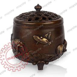 工藝擺件-純銅香爐家用室內香薰爐檀香供佛沉香盤香爐復古創意擺件三足香爐 優品旗艦 歷史價格詳細信息