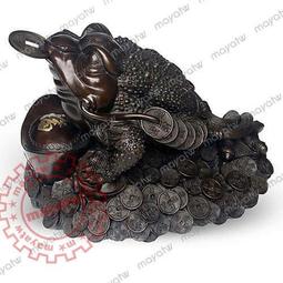 純銅金蟾蜍 招財三腳咬錢蟾蜍(*精緻版*大) 銅雕 歷史價格詳細信息