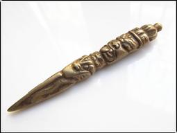 藏式天鐵金剛杵,尺寸如圖,長約50毫米左右，做工精致，包漿老4764 歷史價格詳細信息