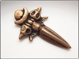 藏傳佛教 西藏老天銅天鐵瑪哈嘎拉三面明王普巴金剛杵 歷史價格詳細信息