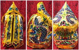 神衣 塞棉 跳紗 跳蔥 1尺6連座穿 坐1尺3高椅穿 1尺4長 手工衣 龍袍 含奉帽 橘 請提問庫存 歷史價格詳細信息