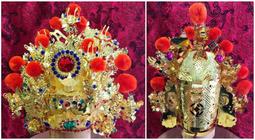 神帽 合金帽 8吋8神尊戴 5吋頭圍 銀色 水鑽 絨球 帝眉 上帝帽 歷史價格詳細信息