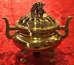 銅製 6寸 雙龍搶珠 安爐大吉 銅爐 贈爐灰 歷史價格詳細信息
