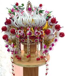 7寸頭圍 1尺3神尊戴 特級 幼龍 九龍 滿鑽 水鑽 安金 紙帽 帝帽 文帝帽 歷史價格詳細信息