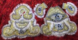 神衣 塞棉 跳紗 跳蔥 1尺6連座穿 坐1尺3高椅穿 1尺4長 手工衣 龍袍 含奉帽 橘 請提問庫存 歷史價格詳細信息