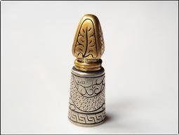 文玩配飾藏銀合金圓配珠4顆，尺寸1.4，共兩種花紋。每種兩顆 -2199 歷史價格詳細信息