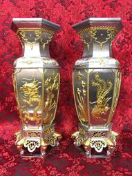 正錫 安金 3尺6 龍燭 八仙 龍燭柱 龍柱 含框 宴王 擺宴 川頭 可參考 歷史價格詳細信息