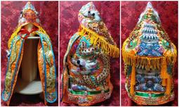 神衣 塞棉 跳紗 跳蔥 1尺6連座穿 坐1尺3高椅穿 1尺4長 手工衣 龍袍 含奉帽 橘 請提問庫存 歷史價格詳細信息