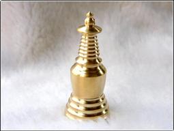 純銅舍利子如來寶篋塔菩提塔佛塔佛家用裝藏經文五彩五輪塔擺件    最物 歷史價格詳細信息