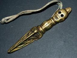 尼泊爾純銅普巴金剛橛密宗法器 高檔佛門青銅色金剛杵 不帶底座 歷史價格詳細信息