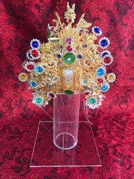 7寸頭圍 1尺3神尊戴 特級 幼龍 九龍 滿鑽 水鑽 安金 紙帽 帝帽 文帝帽 歷史價格詳細信息