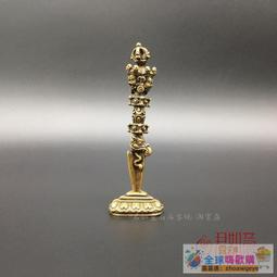 泥泊爾手工銅法器 藏傳佛教老銅金剛法鈴密宗金銅杵手搖銅鈴一套 歷史價格詳細信息