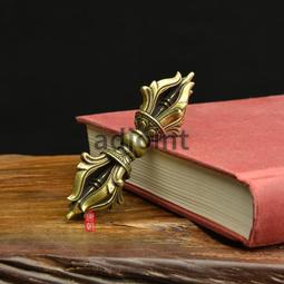 古銅佛教法器金剛杵金剛厥降魔杵一對銅鑄老包漿精美收藏法器 歷史價格詳細信息