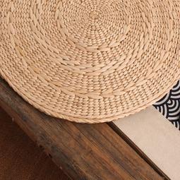 蒲團坐墊草編榻榻米墊打坐拜佛墊加厚禪修墊地上坐墊藤編蒲墊蒲草    HF實用好物 歷史價格詳細信息