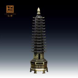 文昌塔擺件層13層的辦公室9工藝品搭純銅桌面五帝客廳現代手工 歷史價格詳細信息