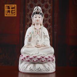 觀音菩薩家用供奉觀音佛像客廳黃銅坐蓮觀世音送子工藝品銅象坐像~半島鐵盒 歷史價格詳細信息