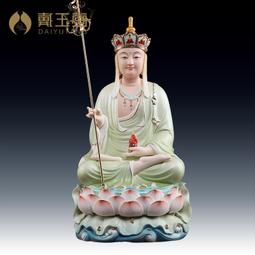 戴玉堂 陶瓷擺件《綠度母 素燒》鄭金星德化白瓷藏傳佛像家居飾品 歷史價格詳細信息