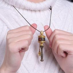 藏式純銅手搖轉經輪底座用品雙層蓮花直徑10cm特價 歷史價格詳細信息