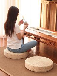 蒲團坐墊草編榻榻米墊打坐拜佛墊加厚禪修墊地上坐墊藤編蒲墊蒲草    HF實用好物 歷史價格詳細信息