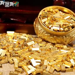 沙金元寶聚寶盆擺件純黃銅實心客廳店鋪辦公室聚財存錢罐米缸桌面 歷史價格詳細信息