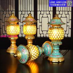 琺瑯彩蓮花led插電招財供財神長明燈佛燈佛前供燈水晶神臺燈充電 歷史價格詳細信息