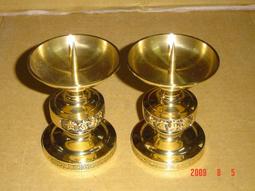 燭台(27)~~銅製~~含針總高約19CM~~不吸磁~~一對合售 歷史價格詳細信息