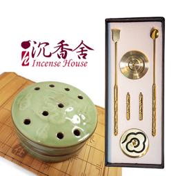 【沉香舍】陶瓷鼎爐 可當品香盤 香篆爐 盤香爐 附香夾 台灣鶯歌陶瓷工廠配合生產 手工製作 多色可選 歷史價格詳細信息