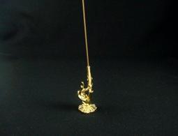 臥香座【周錦香】金色蓮花臥香座 5.5*2cm 99.6g 細臥香適用 方便輕巧不佔空間 歷史價格詳細信息