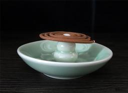 現貨 青瓷茶盤圓形陶瓷家用茶具托盤茶杯茶壺日式簡約迷你辦公干泡盤 歷史價格詳細信息