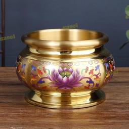 景泰藍純銅香爐家用供奉招財觀音菩薩財神爺室內家庭供佛蓮花香爐 歷史價格詳細信息