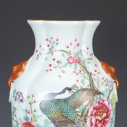 大清乾隆瓷器粉彩雙聯瓶 仿古瓷器古董古玩明清老瓷器收藏真品 歷史價格詳細信息